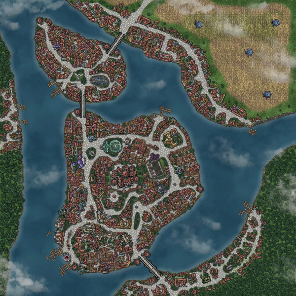Luviasa Town Map